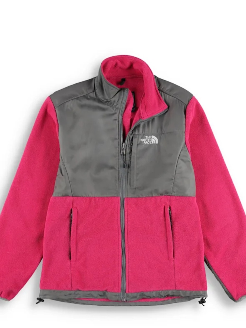 The North Face Pink and Gray Kids' Denali-Style Fleece Jacket